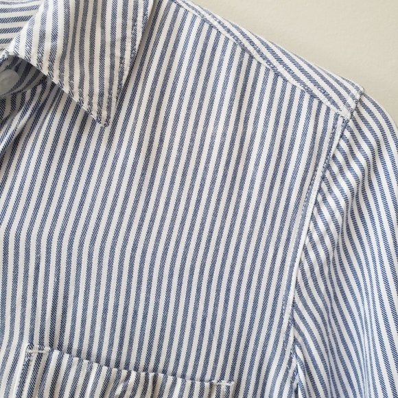 ARITZIA Sunday Best | Montana Striped Collar Button Down Shirt | Size XXS - Picture 6 of 16
